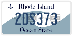 2DS373  license plate in RI