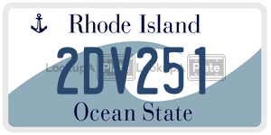 2DV251  license plate in RI