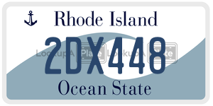 2DX448  license plate in RI