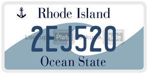 2EJ520  license plate in RI