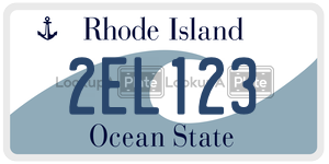 2EL123  license plate in RI