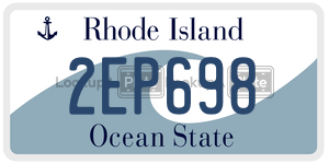2EP698  license plate in RI