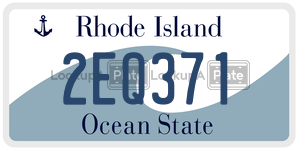 2EQ371  license plate in RI