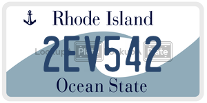 2EV542  license plate in RI