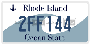 2FF144  license plate in RI