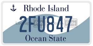 2FU847  license plate in RI