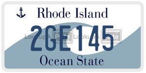 2GE145  license plate in RI