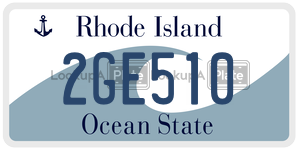 2GE510  license plate in RI