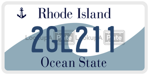2GL211  license plate in RI