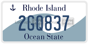 2GQ837  license plate in RI
