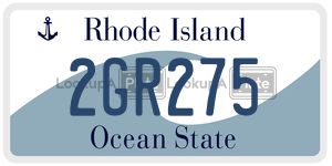 2GR275  license plate in RI