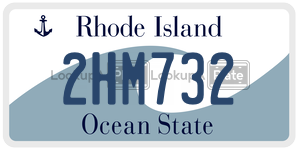 2HM732  license plate in RI