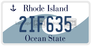 2IF635  license plate in RI