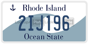 2IJ196  license plate in RI