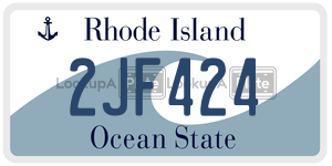 2JF424  license plate in RI