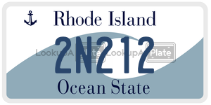 2N212 license plate in Rhode Island