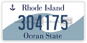 304175  license plate in RI