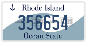356654 license plate in Rhode Island