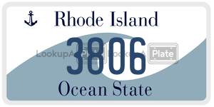 3806  license plate in RI