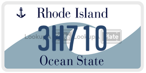 3H710 license plate in Rhode Island