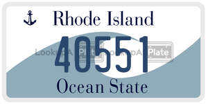 40551 license plate in Rhode Island