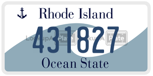 431827  license plate in RI