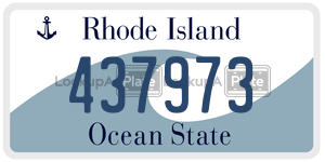 437973  license plate in RI