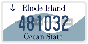 481032  license plate in RI