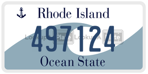 497124  license plate in RI