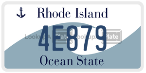 4E879 license plate in Rhode Island