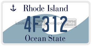 4F312  license plate in RI