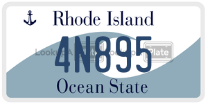 4N895  license plate in RI