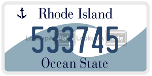 533745 license plate in Rhode Island