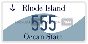 555 license plate in Rhode Island