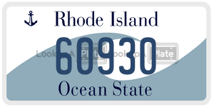 60930  license plate in RI