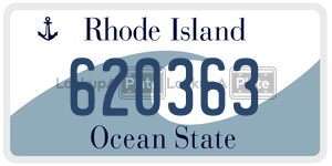 620363 license plate in Rhode Island
