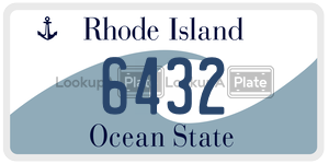 6432 license plate in Rhode Island