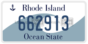 662913 license plate in Rhode Island