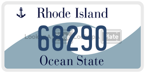 68290 license plate in Rhode Island