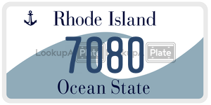 7080 license plate in Rhode Island