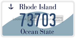 73703 license plate in Rhode Island