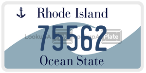 75562  license plate in RI