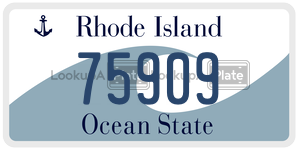 75909  license plate in RI