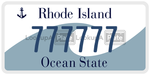 777777 license plate in Rhode Island