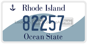 82257 license plate in Rhode Island