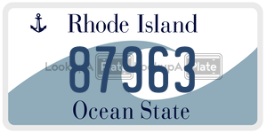 87963 license plate in Rhode Island