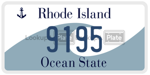 9195 license plate in Rhode Island