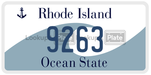 9263 license plate in Rhode Island