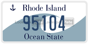 95104 license plate in Rhode Island