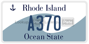 A370  license plate in RI
